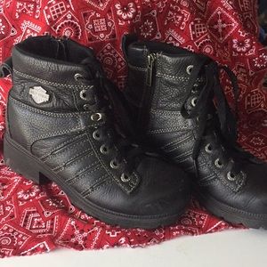 Women’s Harley Davidson Low Chunky Heel Boots 6.5